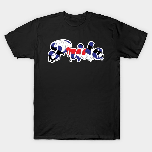 Puppy Pride Drip T-Shirt by HyperOtterDesigns